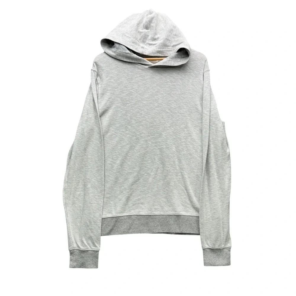 Lucky Brand‎ Hoodie Mens Small Gray Long Sleeve Lightweight Casual Fleece